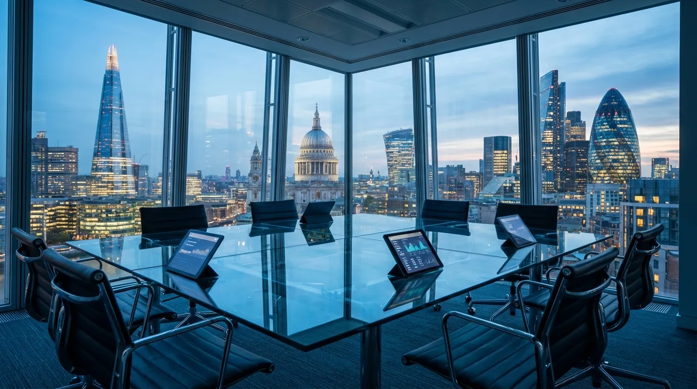 London office skyline view representing local seo agency vs in house london costs