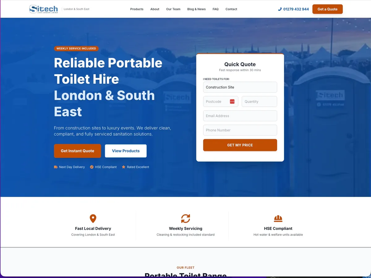 Sitech Loos London rebuilt Astro homepage
