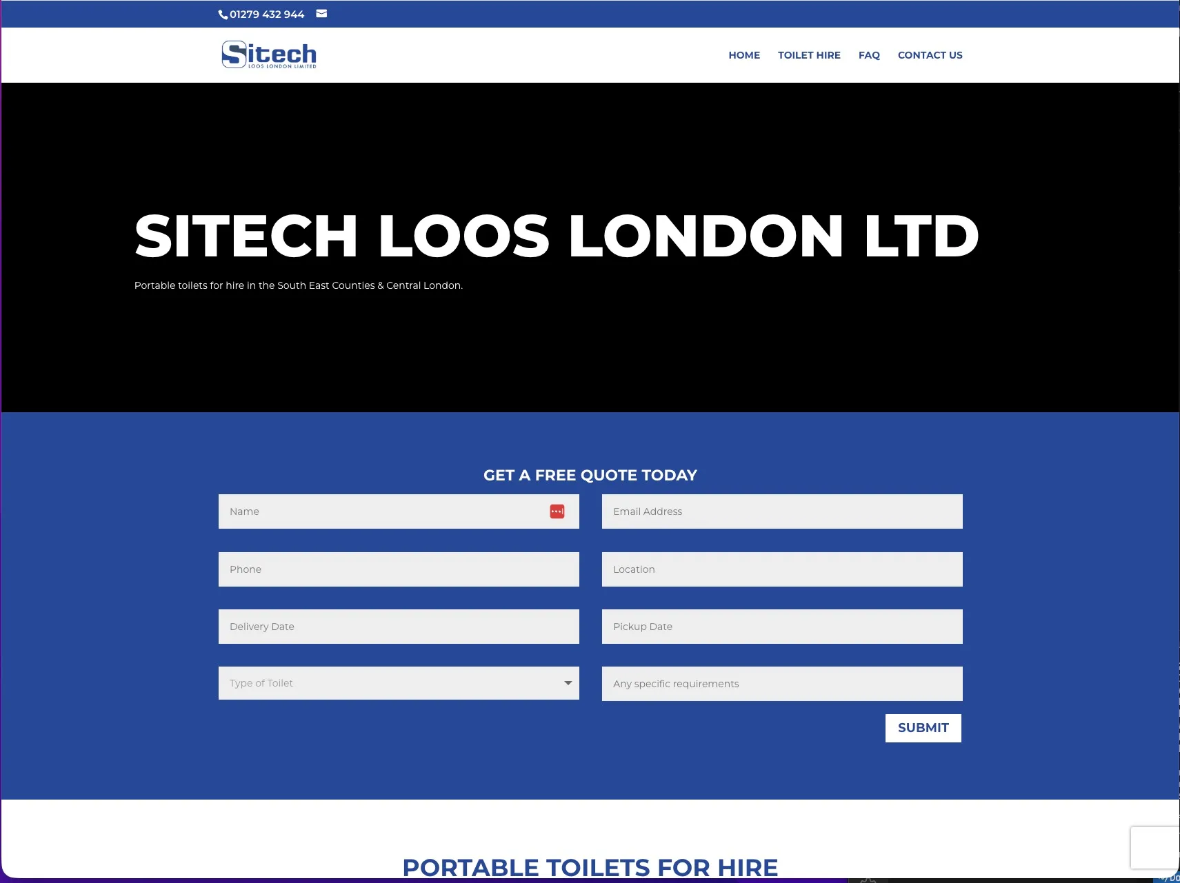 Old Sitech Website Before Redesign